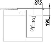 Мойка BLANCO ZIA 45 S Compact Silgranit антрацит фото 4 в Тюмени