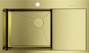 Мойка Омойкири AKISAME 86 SIDE LG-L светлое золото крыло справа фото в Тюмени Мойка Omoikiri AKISAME 86 SIDE LG-L светлое золото крыло справа фото в Тюмени