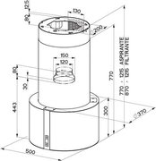Настенная вытяжка Faber Cassiopea Isola EG10 X/V A50 фото 3 в Тюмени