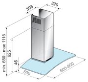 Вытяжка Korting KHC 9972 X фото 2 в Тюмени