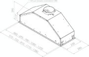 Встраиваемая вытяжка Pando GTI/510 NEGRO V.1050 ECO SEC PLUS фото 2 в Тюмени