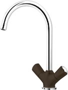 Смеситель Бланко Amona chrome/silgranit кофе фото в Тюмени Смеситель Blanco Amona chrome/silgranit кофе фото в Тюмени