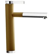 Смеситель Blanco Linee-S Silgranit шампань фото в Тюмени