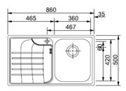 Мойка Franke ZOT 614 чаша справа фото 3 в Тюмени