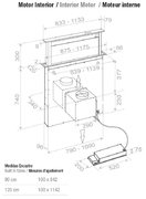 Встраиваемая в столешницу вытяжка Pando E-320/120 INOX V.950 SEC фото 3 в Тюмени