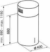 Вытяжка Korting KHA 4970 X Cylinder фото 4 в Тюмени