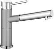 Смеситель Бланко Alta-S compact chrome/Silgranit алюметаллик фото в Тюмени Смеситель Blanco Alta-S compact chrome/Silgranit алюметаллик фото в Тюмени