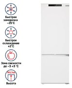 Встраиваемый холодильник Maunfeld MBF193NFW1 фото 2 в Тюмени