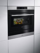 Духовой шкаф с СВЧ CombiQuick AEG KMK768080M фото 2 в Тюмени