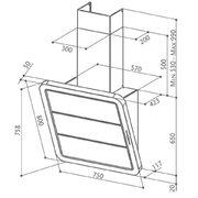 Вытяжка Faber Galaxy X/V WH A75 фото 2 в Тюмени