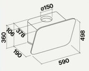 Вытяжка Falmec Tab 60 Grey фото 2 в Тюмени