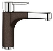 Смеситель Бланко Pylos-S chrome/Silgranit темная скала фото 2 в Тюмени Смеситель Blanco Pylos-S chrome/Silgranit темная скала фото 2 в Тюмени