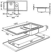 Мойка Smeg LL102D фото 3 в Тюмени
