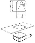 Мойка Smeg UM40 фото 2 в Тюмени