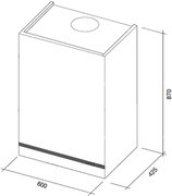 Вытяжка Falmec Vision 60 ix (800) ECP без TV фото 3 в Тюмени