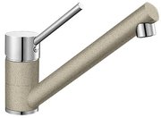 Смеситель Бланко Antas chrome/Silgranit песочный фото в Тюмени Смеситель Blanco Antas chrome/Silgranit песочный фото в Тюмени