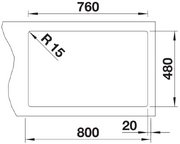 Мойка BLANCO LEGRA 8 SIlgranit кофе, чаша слева фото 4 в Тюмени