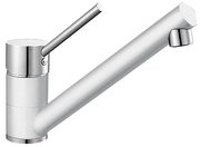 Смеситель Бланко Antas chrome/Silgranit белый фото в Тюмени Смеситель Blanco Antas chrome/Silgranit белый фото в Тюмени