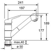 Смеситель Franke 160 хром фото 2 в Тюмени