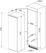 Встраиваемый холодильник Smeg S8L1721F фото 2 в Тюмени