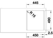 Мойка BLANCO NAYA 45 Silgranit кофе фото 3 в Тюмени