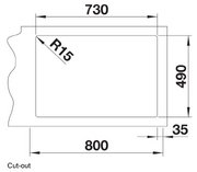 Мойка BLANCO ANDANO 700-IF/A нержавеющая сталь, клапан-автомат фото 4 в Тюмени