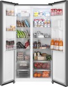 Отдельностоящий холодильник с инвертором и подачей воды Weissgauff WSBS 590 Inverter NoFrost Water Dispenser Grey фото 3 в Тюмени