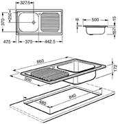 Мойка Smeg LX861D-2 фото 2 в Тюмени