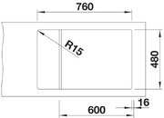Мойка BLANCO ELON XL 6 S мягкий белый, клапан-автомат фото 3 в Тюмени