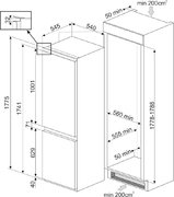 Встраиваемый холодильник Smeg C8175TNE фото 4 в Тюмени