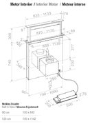 Встраиваемая в столешницу вытяжка Pando E-320/120 IX-CR.TOUCH V.2000 фото 4 в Тюмени