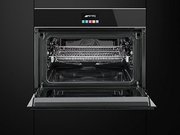 Духовой шкаф комбинированный с микроволновой печью Smeg SF4604PMCNX фото 3 в Тюмени