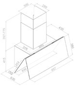 Вытяжка Pando P-725/90 CR.BLANCO V.850 ECO SEC PLUS фото 2 в Тюмени