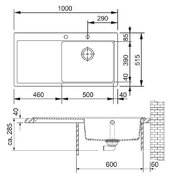 Мойка Franke MTG 611 графит (чаша справа) фото 2 в Тюмени