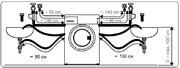 Отдельностоящая стиральная машина с сушкой Korting KWD 58L1496 фото 4 в Тюмени
