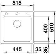 Мойка BLANCO NAYA 5 Silgranit кофе фото 2 в Тюмени