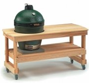 Стол для гриля Биг Грин Эгг L лиственница фото в Тюмени Стол для гриля Big Green Egg L лиственница фото в Тюмени