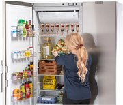 Холодильник с морозильной камерой Festivo 120 CFM 120CFM521 (белый/нержавеющая сталь) фото 3 в Тюмени