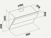 Вытяжка Falmec VERSO 55 WHITE 550 (800) фото 4 в Тюмени