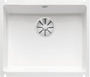 Мойка Blanco SUBLINE 500-U керамика отводная арматура InFino® глянцевый белый фото в Тюмени