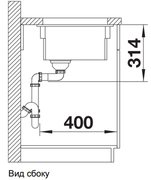 Мойка Blanco ETAGON 500-U SILGRANIT PuraDur темная скала фото 3 в Тюмени
