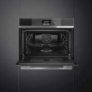 Компактный духовой шкаф с пароваркой Smeg SF4104VCN фото 3 в Тюмени