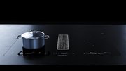 Варочная панель с вытяжкой Kuppersbusch KMI 8590.0 SR Stainless Steel фото 2 в Тюмени