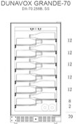 Винный шкаф Dunavox DX-70.258B фото 2 в Тюмени
