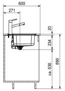 Мойка Franke BCX 610-42 TL сталь фото 4 в Тюмени