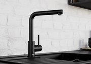Смеситель Бланко MILA 526778 Silgranit матовый черный фото 2 в Тюмени Смеситель Blanco MILA 526778 Silgranit матовый черный фото 2 в Тюмени