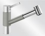 Смеситель Бланко Tivo-S chrome/Silgranit жемчужный фото в Тюмени Смеситель Blanco Tivo-S chrome/Silgranit жемчужный фото в Тюмени