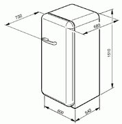 Холодильник Smeg FAB10HRIT фото 3 в Тюмени