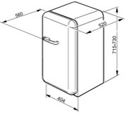 Мини-бар Smeg FAB5RR1 фото 2 в Тюмени