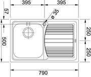 Мойка Franke LLL 611 крыло слева фото 2 в Тюмени